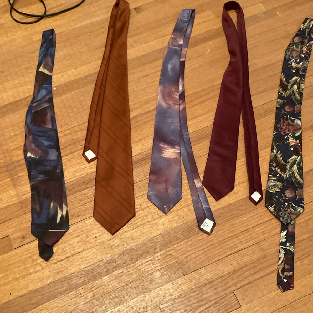 Lot of 5. Used silk ties.